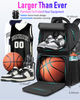 New Style Extra Large Multi-compartment Basketball Bag Backpack with Custom Print 