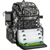2022 New Product Large Capacity Fishing Tackle Box with Rod Holder Fishing Backpack