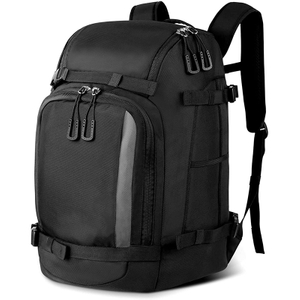 2022 New Design 50L Padded Ski Bag Snowboard Boot Bag with Drain Holes Large Capacity Water-Resistant Ski Travel Bag