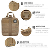 Molle EMT Pouches Rip-Away Military IFAK Medical Bag Outdoor Emergency Survival Kit Tactical First Aid Pouch khaki