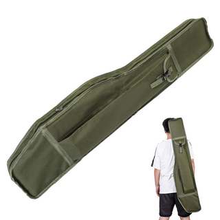 1.2M Foldable Fishing Rod Carrying Bag Fishing Pole Tackle Protective Cover Case Travel Shoulder Bag