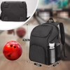 OEM/ODM Lightweight Nylon Bowling Ball Bag Multi-Functional Bowling Backpack Sport bag With Breathable Mesh Back