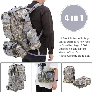 Assault Survival Pack Bag for Tackle And Rod Storage Fly Fishing Backpack for Trekking Camping Fishing Hiking