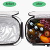 Portable Collapsible Picnic Basket Leakproof Shopping Travel Grocery Bag Picnic Kit