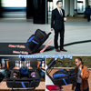 OEM/ODM Durability Lightweight 3-Ball Bowling Bag with 42-inch Retractable Handle Rolling Bowling Bag