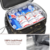 Durable Large Tactical Lunch Bag with Detachable MOLLE Bottle Holder Adult Lunch Box Tote Cooler Bag 