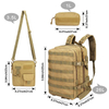 Multi-functional Outdoor Molle bag Heavy Duty Shoulder pack Military Rucksack With Two Detachable Bag
