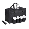 2021 Hot Selling Insulated Food Delivery Bag with Cup Holders Reusable Grocery Bag 