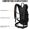 Tactical Daypack with 3L Water Rucksack Bladder Bag Hydration Backpack for Running Cycling Biking
