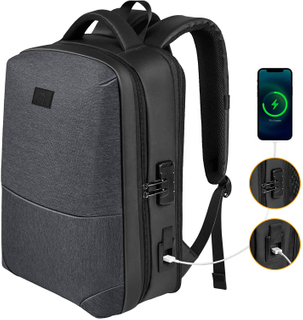 Travel Laptop Backpack Water Resistant Anti-Theft Bag with USB Charging Port 