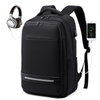 Computer Compartment Travel Plain Laptop Backpack Business Weekender Bag