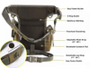 Custom Outdoor Hunting Leg Bag for Hiking Travelling Fishing Waist Bag with Water Bottle Pouch