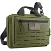 Molle Firearm Case Double Scoped Handgun Carrying Case with Magazine Storage Slots Tactical Pistol Bag