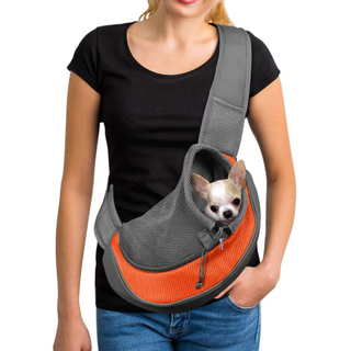 Pet Travel Safe Dog Cat Sling Carrier with Breathable Mesh Pet Sling Carrier Puppy Shoulder Bag