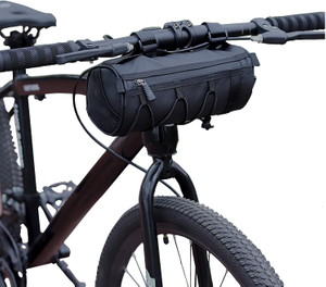 2.5L Detachable Multi-purpose Handy Front Bike Bag Bicycle Storage Pouch Bike Barrel Bag Bicycle Frame Bag with Shoulder Strap 