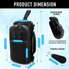 2025 New Fashion Small Gym Bag Magnetic Water Bottle Sling Bag 600D Polyester Magnetic Gym Bag for Towel Hook