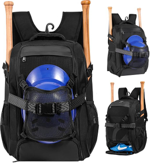 High Quality Durable 42L Baseball Backpack Sports Softball Bag Baseball Bats Backpack with Shoes Compartment