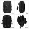 Men's Military Belt Bag with Phone Pouch Holster & Carabiner 500D Nylon Tactical Molle EDC Waist Bag