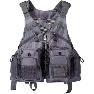 Wholesale High Quality Heavy-Duty Multi Pockets Functional Fly Fishing Vest Backpack Fishing Chest Pack