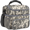 Leak Proof Double Layer Insulated Adult Meal Prep Cooler Tote Bag Camouflage Military Lunch Bag