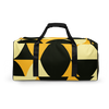 2022 New Trend Tear Resistant Yellow And Black Multiple inside Pockets Foldable Travel Duffel Bag