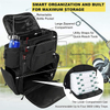 Custom Tackle Backpack with 4 Trays Large Waterproof Tackle Bag Storage with Protective Rain Cover And 4 Tackle Box