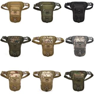Camouflage Outdoor Sports Riding Cycling Waist Belt Bag with Multi Pockets Tactical Leg Bag Thigh Pack
