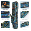 Three Layers Folding Fishing Pole Storage Bags Portable Gear Rods Reel Tackle Tool Fishing Rod Bag