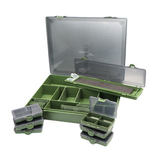 8PCS Set Tackle Box Plastic Storage Organizer Box Removable Dividers Fishing Tackle Box