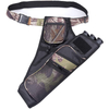 Hunting Target Archery Quiver with 3 Tubes and Shoulder Strap Bow Belt Waist Hanged Target Quiver