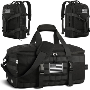 Custom Logo 3 in 1 Carry on Bag Travel Backpack Weekender Overnight Range Bag Tactical Duffle Bag for Workout Football Gym