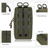2-Pack Tactical Molle Pouches Compact Utility EDC Waist Bag Pack Belt Phone Pouch