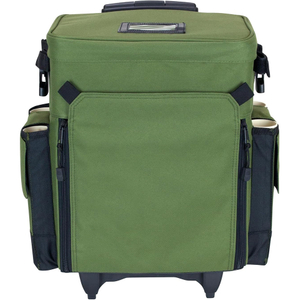 New Design Outdoors Rolling Tackle Box Waterproof Trolley Fishing Tool Bag Fishing Backpack with 4 Rod Holders