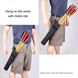 Lightweight Back Arrow Quiver Dual Use Foldable Compact Hip Arrows Bag with Molle System 