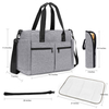 Water Resistant Messenger Nappy Bag with Changing Pad and Stroller Straps Large Baby Travel Diaper Bag Organizer