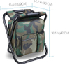 Folding 3 in 1 Stool Bag Folding Stool with Cooler Bag Collapsible Camping Seat