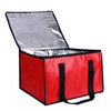 Red Insulated Portable Pizza Delivery Thermal Backpack Water Resistant Commercial Food Delivery Bag