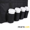 2021 Hot Selling Insulated Food Delivery Bag with Cup Holders Reusable Grocery Bag 
