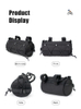 Waterproof Travel Outdoor Cycling Bicycle Front Frame Handlebar Bike Bag