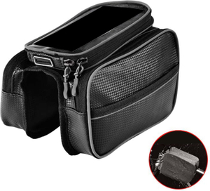 Wholesale Fashion Design Safety Reflective Strips Cycling Case Water Resistant Durable Bike Front Frame Bag