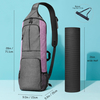 2025 Custom Large Hands-Free Training Gym Bag Sports Bag Yoga Mat Shoulder Bag for Women with Water Bottle Pocket