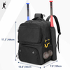 Custom Sports Backpack Outdoor Training Softball Bag Baseball Bat Bag Baseball Backpack with Shoes Compartment