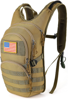 Comfortable Military Water Carrier Backpack Lightweight Leakproof 2L Water Bladder Hydration Pack