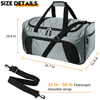 42L Heavy Duty Carry On Luggage Bags with Multi Pockets for Sports Gym Duffle Bag Fitness Workout Bag