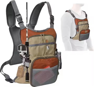 2025 New Design Lightweight Fishing Backpack Fishing Tackle Storage Fits up to Hold Fly Boxes Fly Fishing Chest Pack