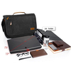 17-17.3 Inch Water-resistant Canvas Messenger Bag Computer Shoulder Bag Briefcase Laptop Bag for Men