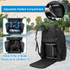 2024 New Design Roller blade Bag with Adjustable Padded Shoulder Strap Large capacity Ice Skate Backpack