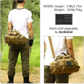 Custom Tactical Duffle Bag Fishing Fanny Pack Range Bags Gym Military Molle Shoulder Bags 