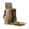 Coyote Brown Tactical Range Backpack Bag with Thick Hook and Loop Straps