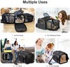 OEM Approved Pet Carrier Expandable Airline Approved Cat Dog Carrier Bag Portable Soft Sided Carriers for Pets
